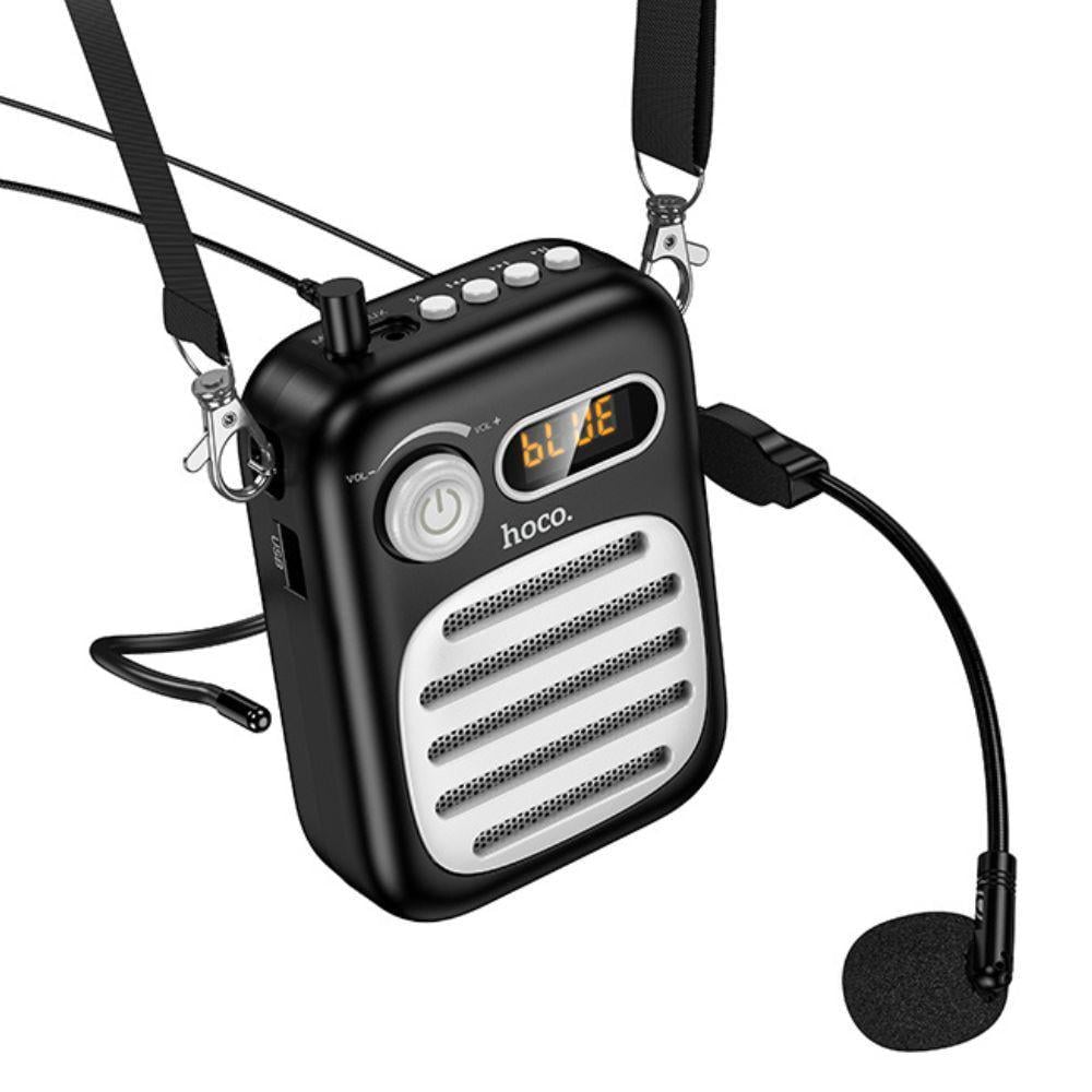 Портативна колонка з гарнітурою Hoco L23 Lemony speaker with wired microphone 5W Black (24949)