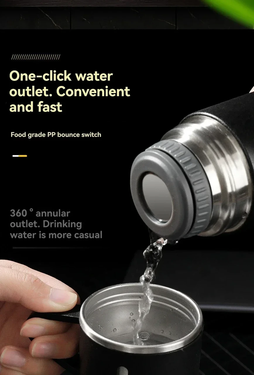 Термос Vacuum Flask SET вакуумний із нержавіючої сталі - фото 3 Термос Vacuum Flask SET вакуумний із нержавіючої сталі - фото 3