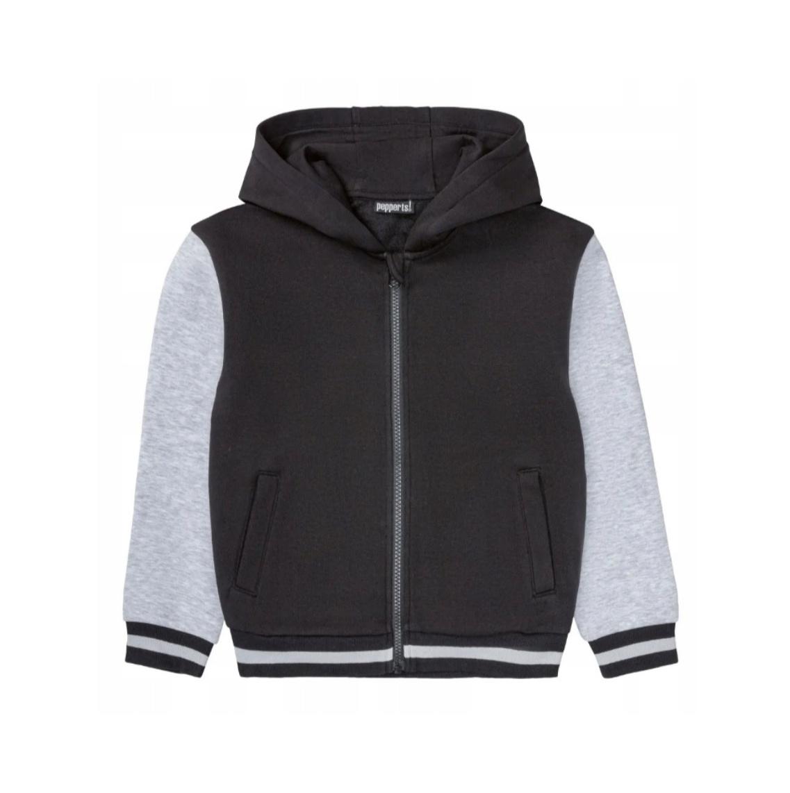 Бомбер для мальчика Pepperts утепленный 146-152 см Черный