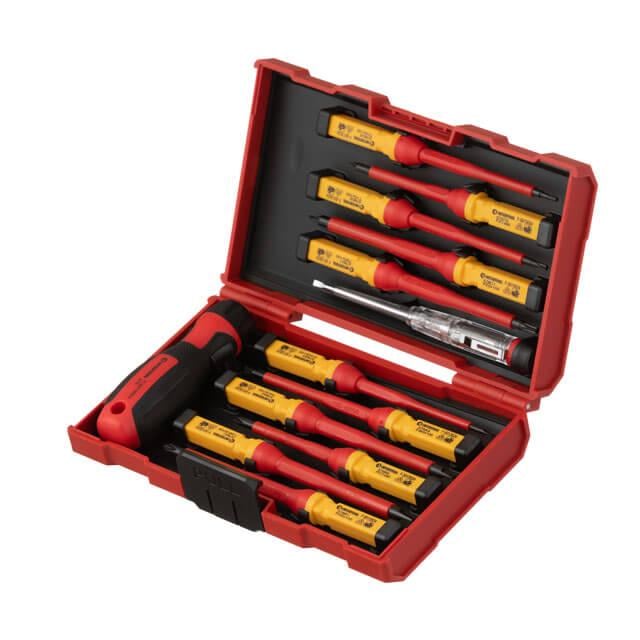 Набір ізольованих викруток Intertool VDE 14 од. та індикатор (VT-3614)