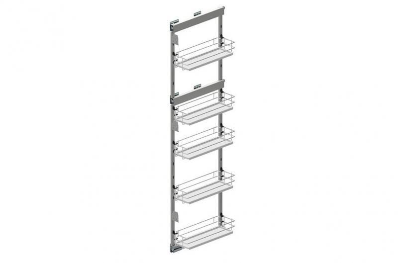 Карго левое боковое Rejs Maxima Evo на 5 полок 150x1700 мм Хром/Белый (WE27.5337.08.374)