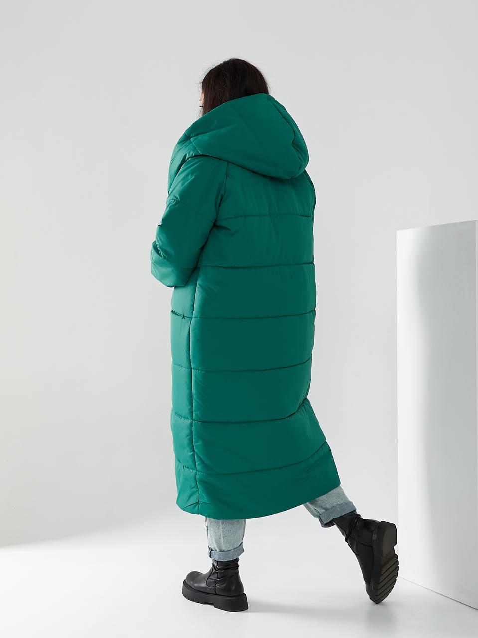 Пальто-пуховик довге на кнопках Аiza А521 р. 42-44 Трава - фото 8 Пальто-пуховик довге на кнопках Аiza А521 р. 42-44 Трава - фото 8