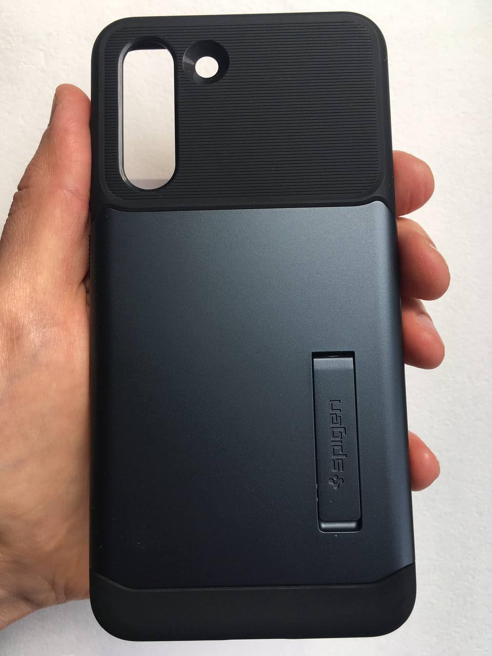 Чехол с подставкой Spigen Slim Armor ACS03152 для Samsung Galaxy S21 FE (6.4") Slate - фото 3