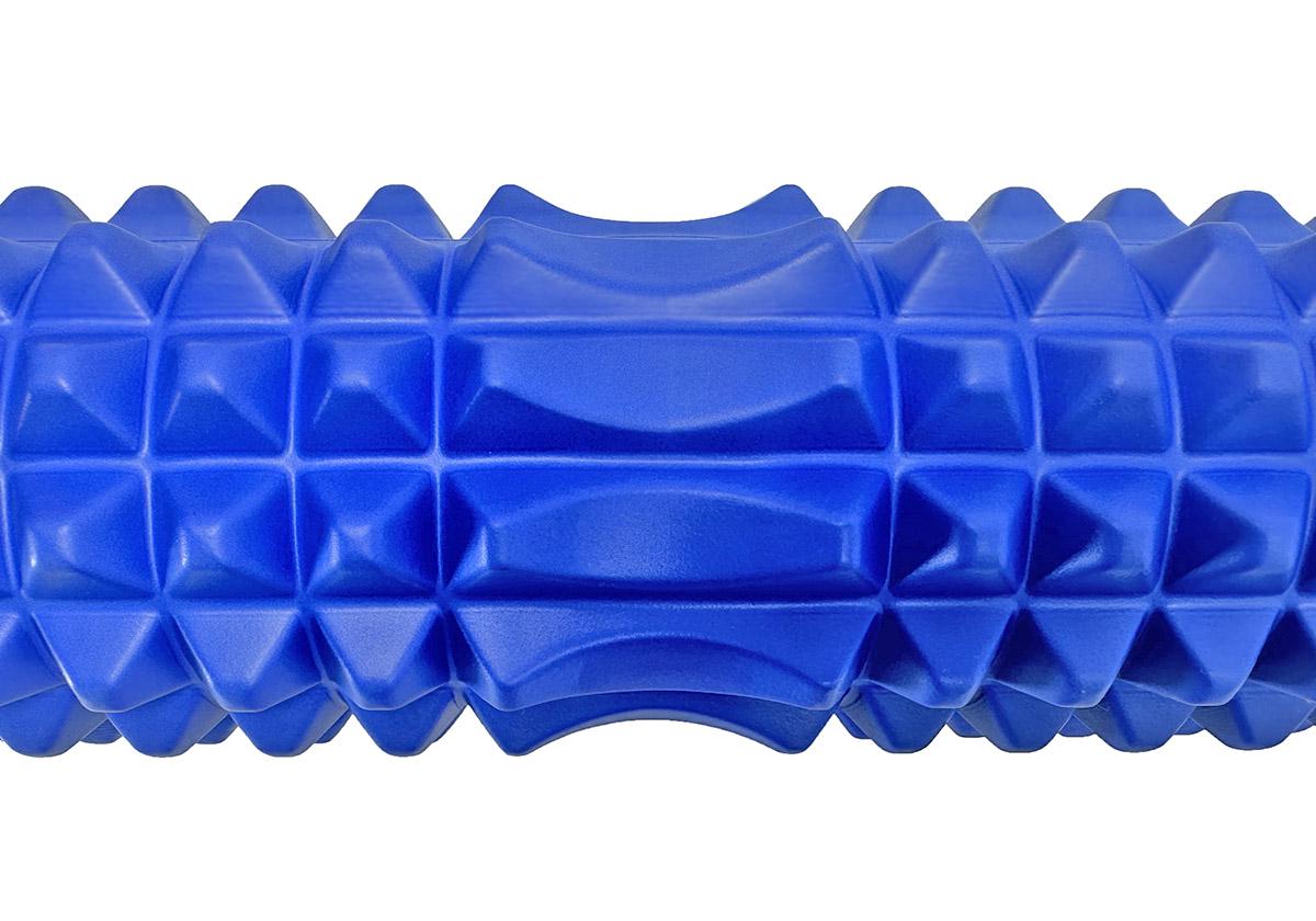 Массажный ролик EasyFit Grid Roller v.1.2 33 см Синий (EF-2022-BL) - фото 3