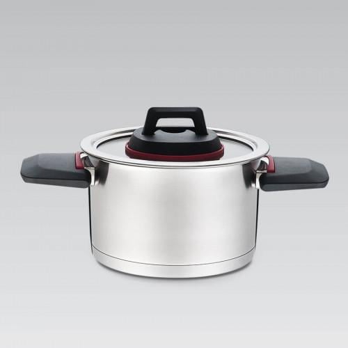 Кастрюля Maestro MR-3530-22 из нержавеющей стали с крышкой складными ручками 4,2 л (38187927) Кастрюля Maestro MR-3530-22 из нержавеющей стали с крышкой складными ручками 4,2 л (38187927)
