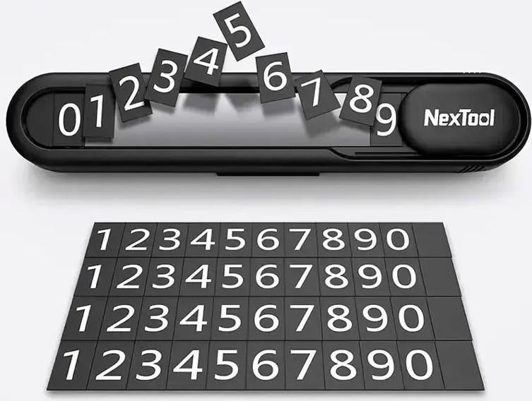 Карта-візитка паркувальна NexTool Parking Sign NE20140 Black (24726994) - фото 2 Карта-візитка паркувальна NexTool Parking Sign NE20140 Black (24726994) - фото 2