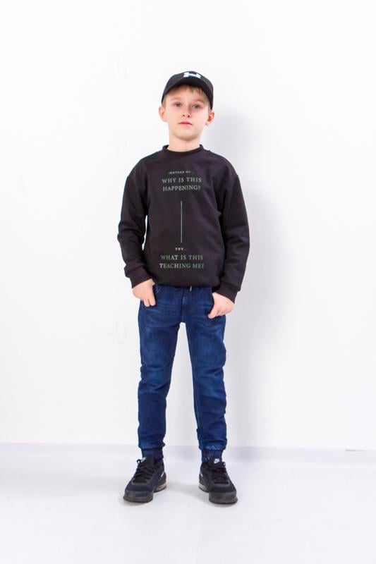 Джинси для хлопчика демісезон 122 см Синій (2517-v1)