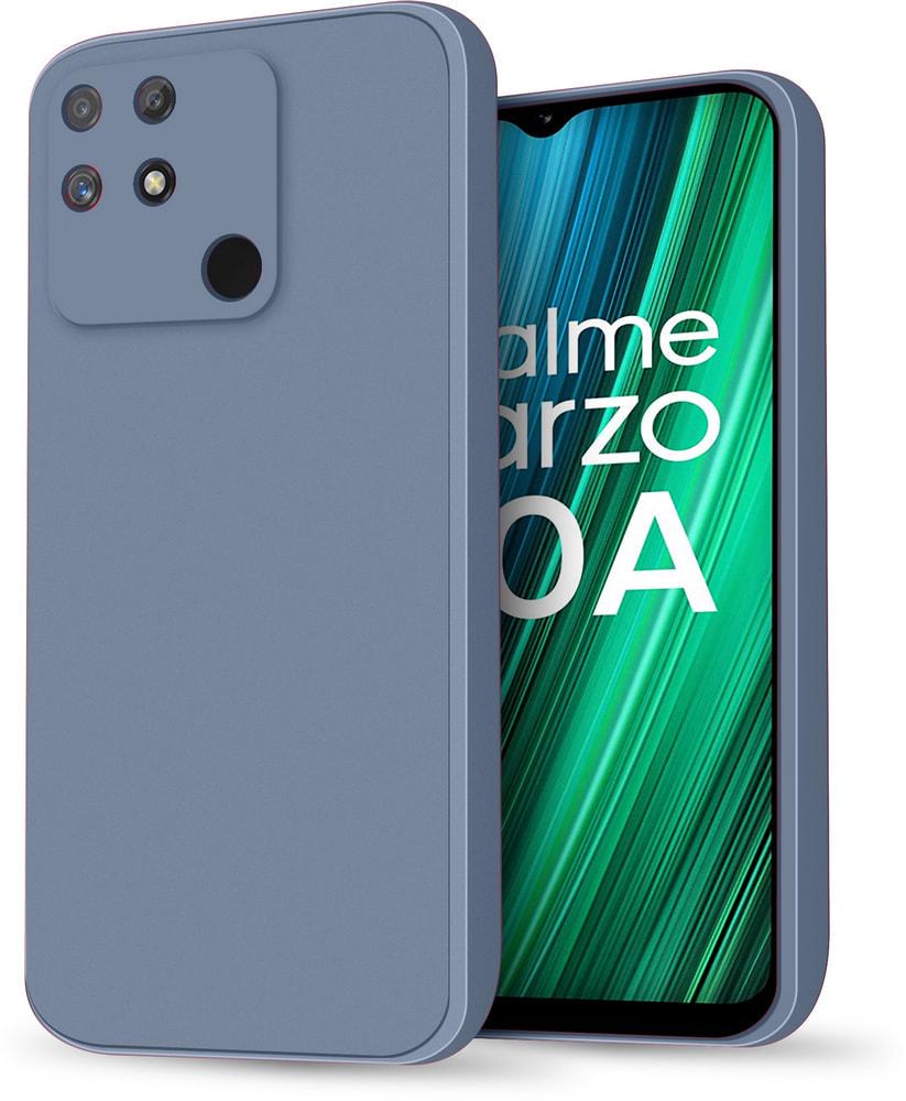 Силиконовый чехол HardCorner для Realme Narzo 50A Gray Blue (30673-6D)