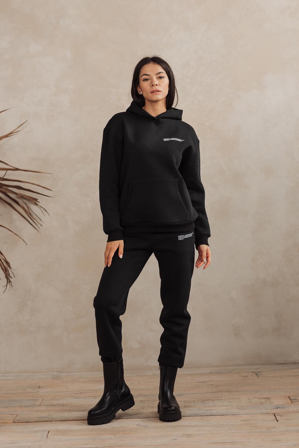 Світшот жіночий Azuri M Чорний (5941-B01-M) - фото 2 Світшот жіночий Azuri M Чорний (5941-B01-M) - фото 2