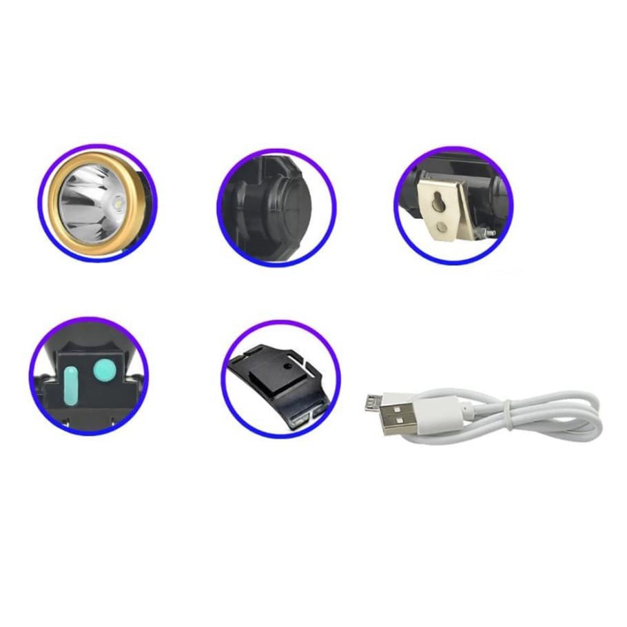 Лампа акумуляторна для шолома Watton WT-065 Osl Led на три режими з функцією перезаряджання - фото 8