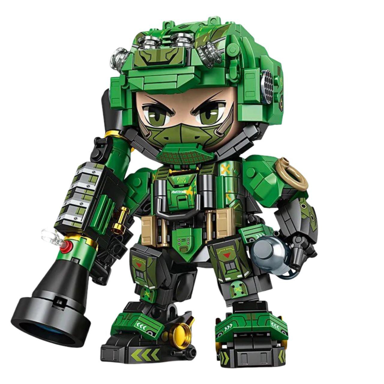 Конструктор детский Зеленый Мобильное подразделение 8807 508 дет. (31874985)