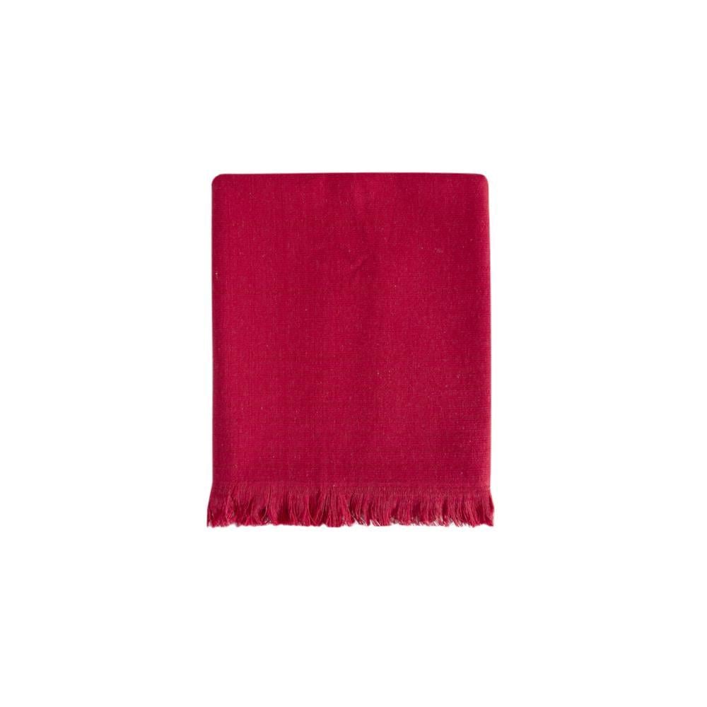 Рушник Tac Pestemal Silver Kirmizi 450 г/кв. м 50x90 см Червоний (svt-2000022218634)