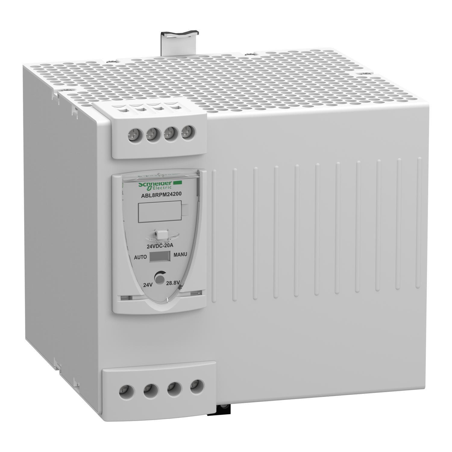 Блок питания DIN-рейка Schneider Electric Modicon Power Supply 480 Вт 20A 24 В универсальный (ABL8RPM24200)