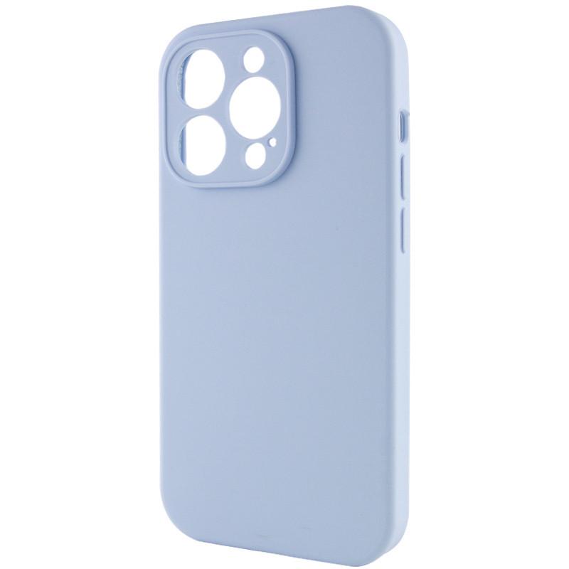 Чехол Silicone Case Full Camera Protective (AA) NO LOGO для Apple iPhone 15 Pro Max (6.7") Голубой | Lilac Blue - фото 2