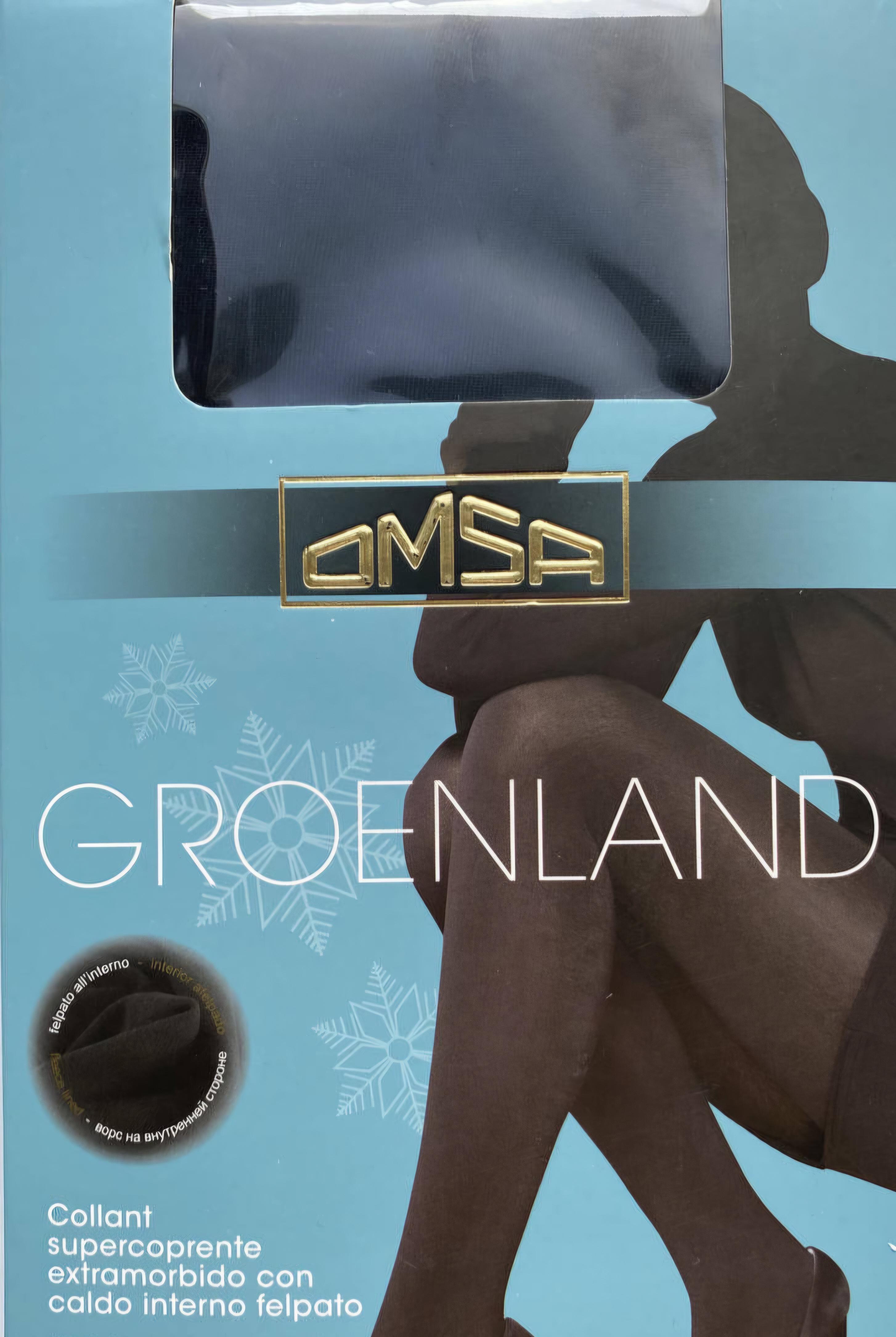 Колготки термо 300 ден с флисом внутри 4 Groenland OMSA Черный (29091413)