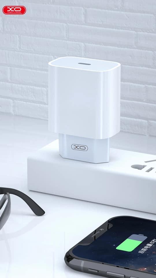 Зарядка быстрая Xo L77 PD кабель Lightning 20W White (34916) - фото 3 Зарядка быстрая Xo L77 PD кабель Lightning 20W White (34916) - фото 3