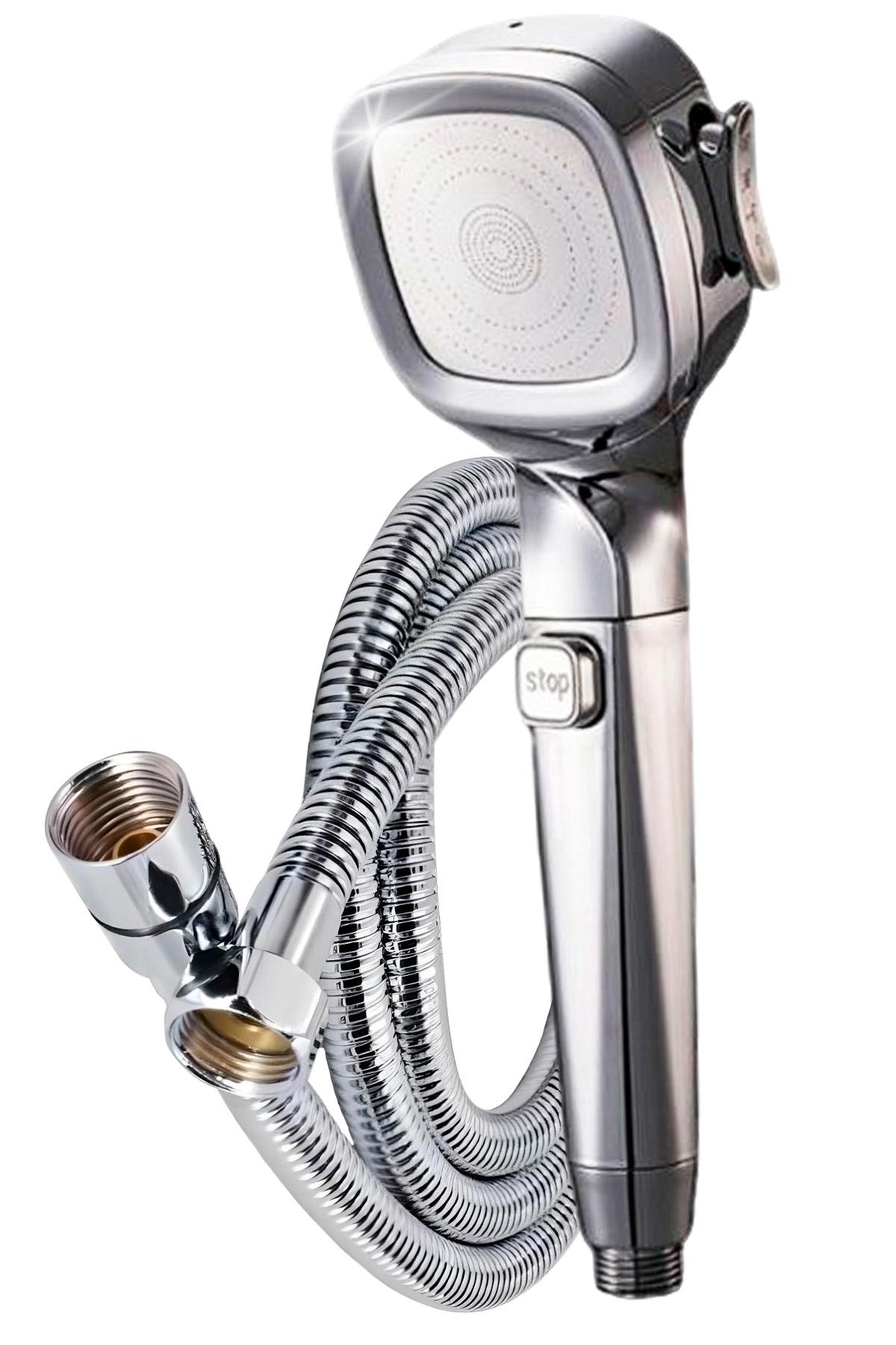Душевой набор BRS лейка 4 режима/шланг нержавеющая сталь 1,5 м (551068887)