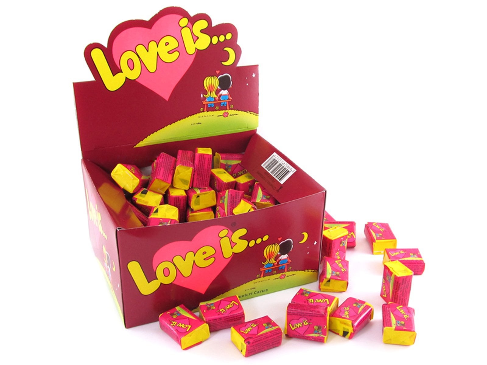 Блок жвачек Love is... 100 шт Красный (185-184853-3)