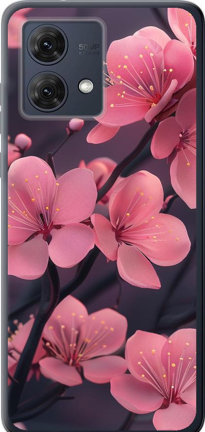 Чехол на Motorola Moto G84 Пурпурная сакура (6075u-3344-42517)