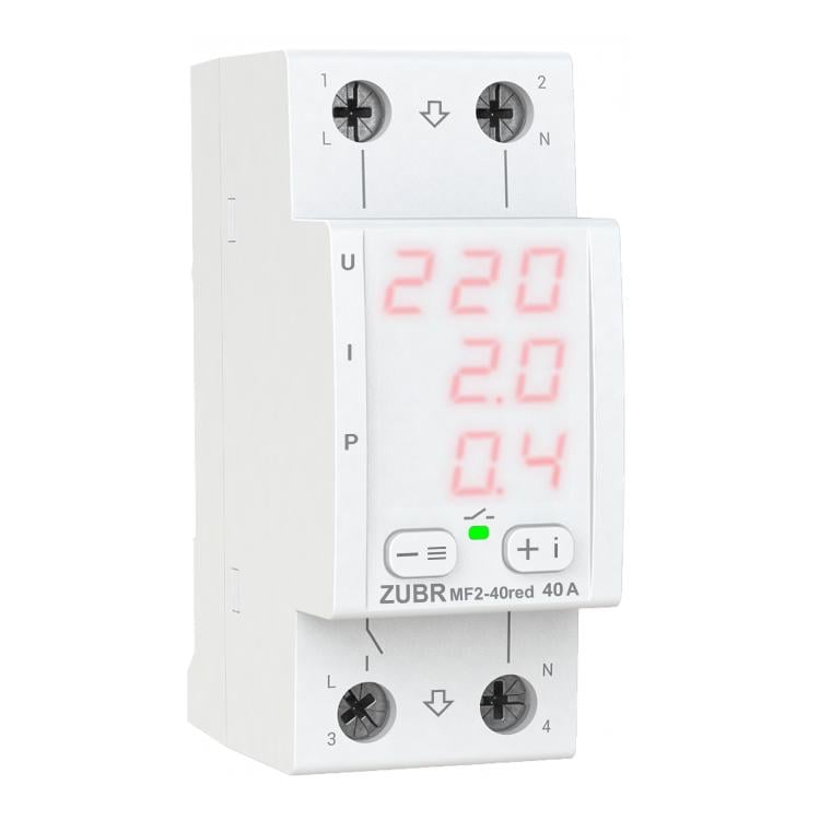 Реле многофункциональное ZUBR MF2-40 Red Реле многофункциональное ZUBR MF2-40 Red