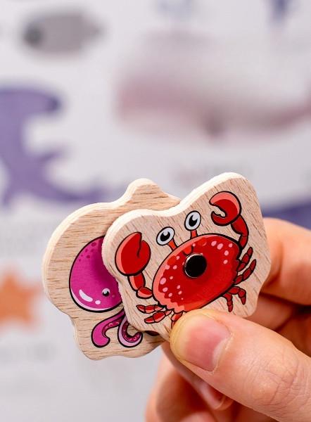 Гра дерев'яна магнітна логічна "Риболовля" монтессорі (24246801) - фото 5 Гра дерев'яна магнітна логічна "Риболовля" монтессорі (24246801) - фото 5