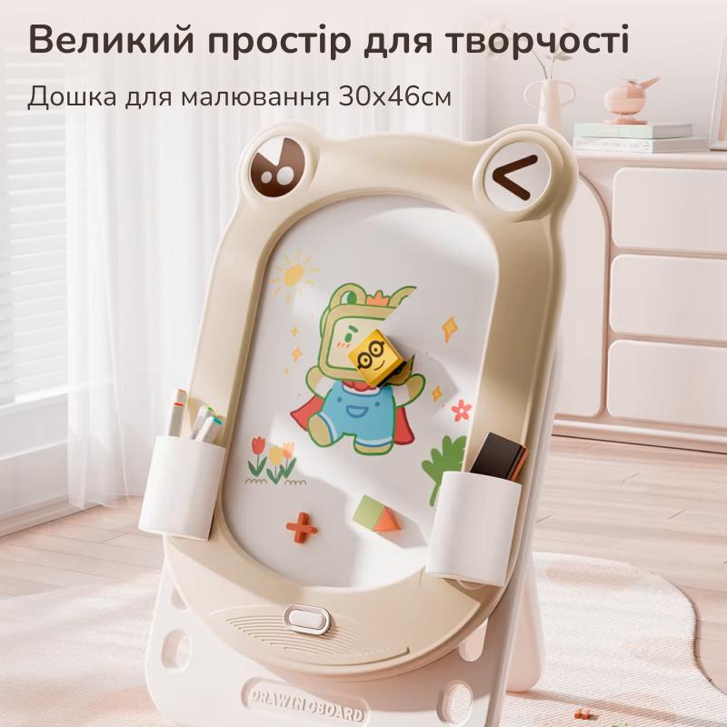 Детский мольберт двухсторонний Lumpurini Frogodeo 3в1 с LCD экраном/магнитной доской/конструктором с регулировкой высоты (YBC-QWHB-005) - фото 7 Детский мольберт двухсторонний Lumpurini Frogodeo 3в1 с LCD экраном/магнитной доской/конструктором с регулировкой высоты (YBC-QWHB-005) - фото 7