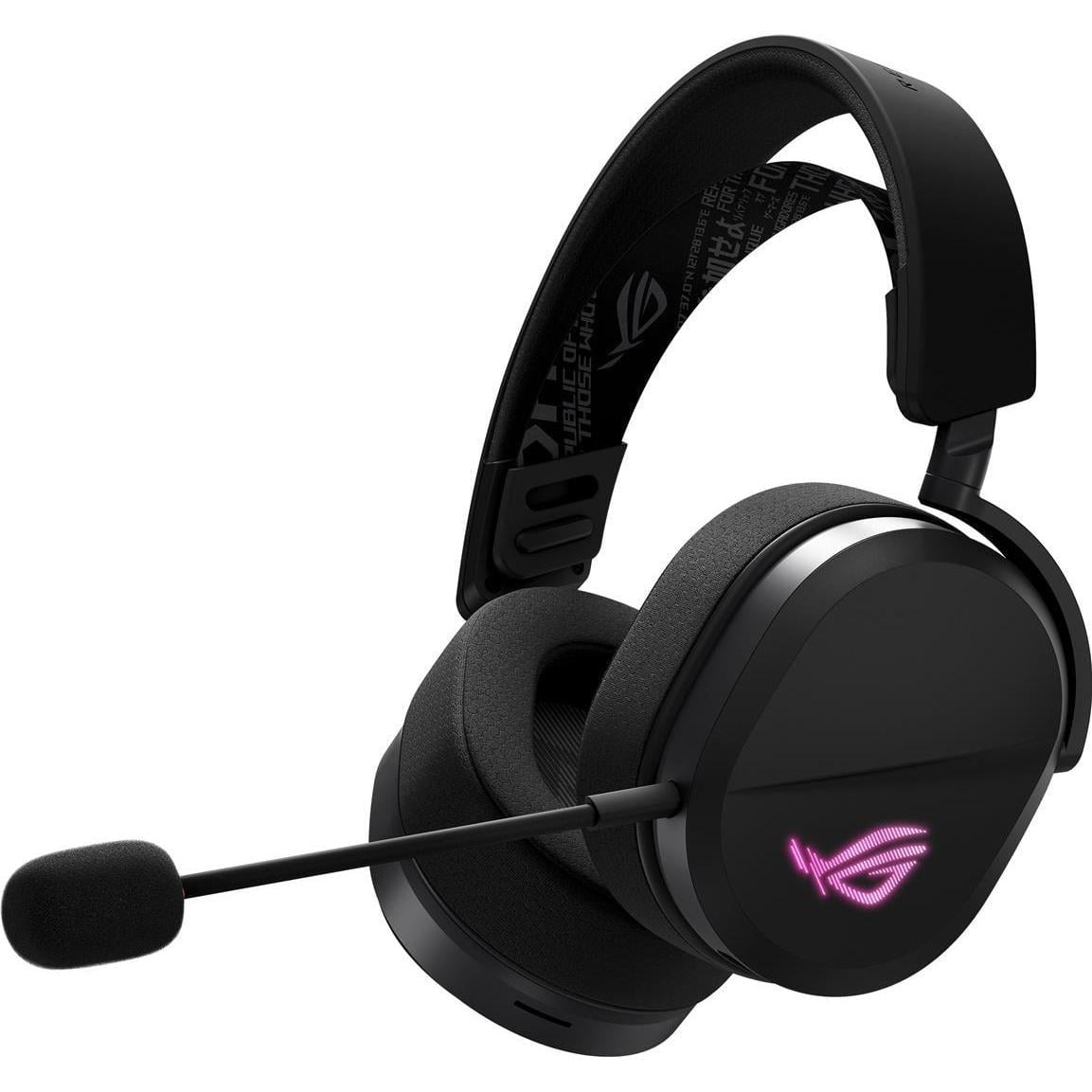 Навушники бездротові Asus ROG Pelta RGB Bluetooth та USB-ресивер Black (90YH0410-BHUA00)