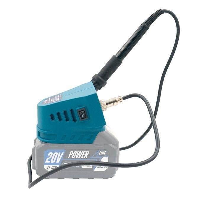 Паяльник аккумуляторный гибридный PROFI-TEC 20/220В RD-T12 без аккумуляторов и зарядного (005943) - фото 4