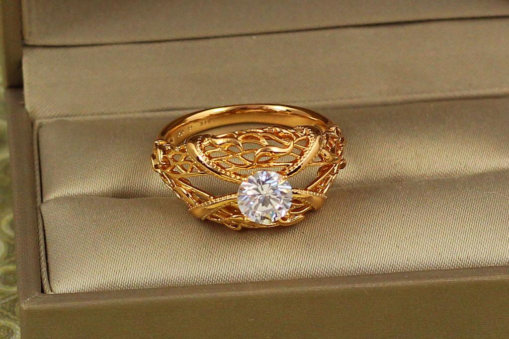 Кольцо Xuping Jewelry гротеск р. 20 Золотистый (27791203)