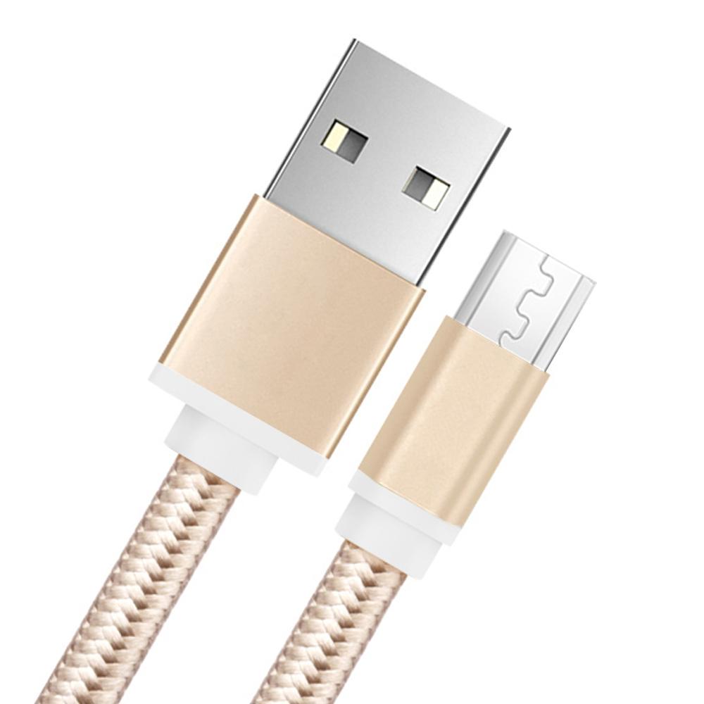 Кабель USB XOKO SC 100m Nylon Micro USB Gold