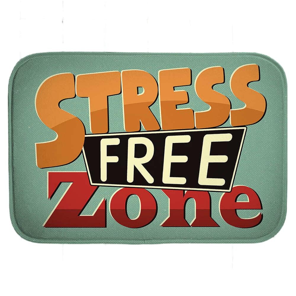 Коврик для ванной водопоглощающий антискользящий Stress free zone 58х38 см (VAN_24F015) - фото 1