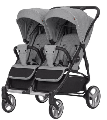 Коляска прогулочная CARRELLO Connect CRL-5502 для двойни Rock grey (BNX46548)