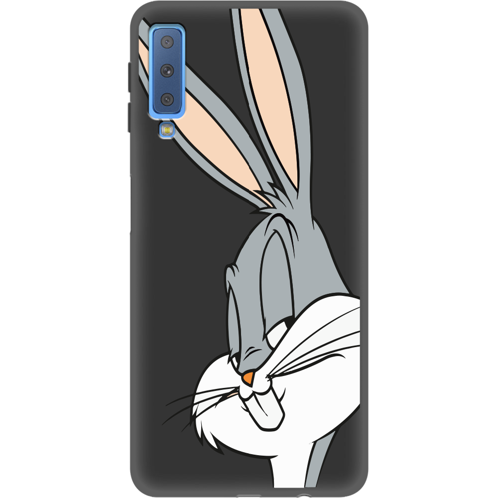 Чехол Boxface Samsung A750 Galaxy A7 2018 Lucky Rabbit Черный силикон (35481-bk81-35597)