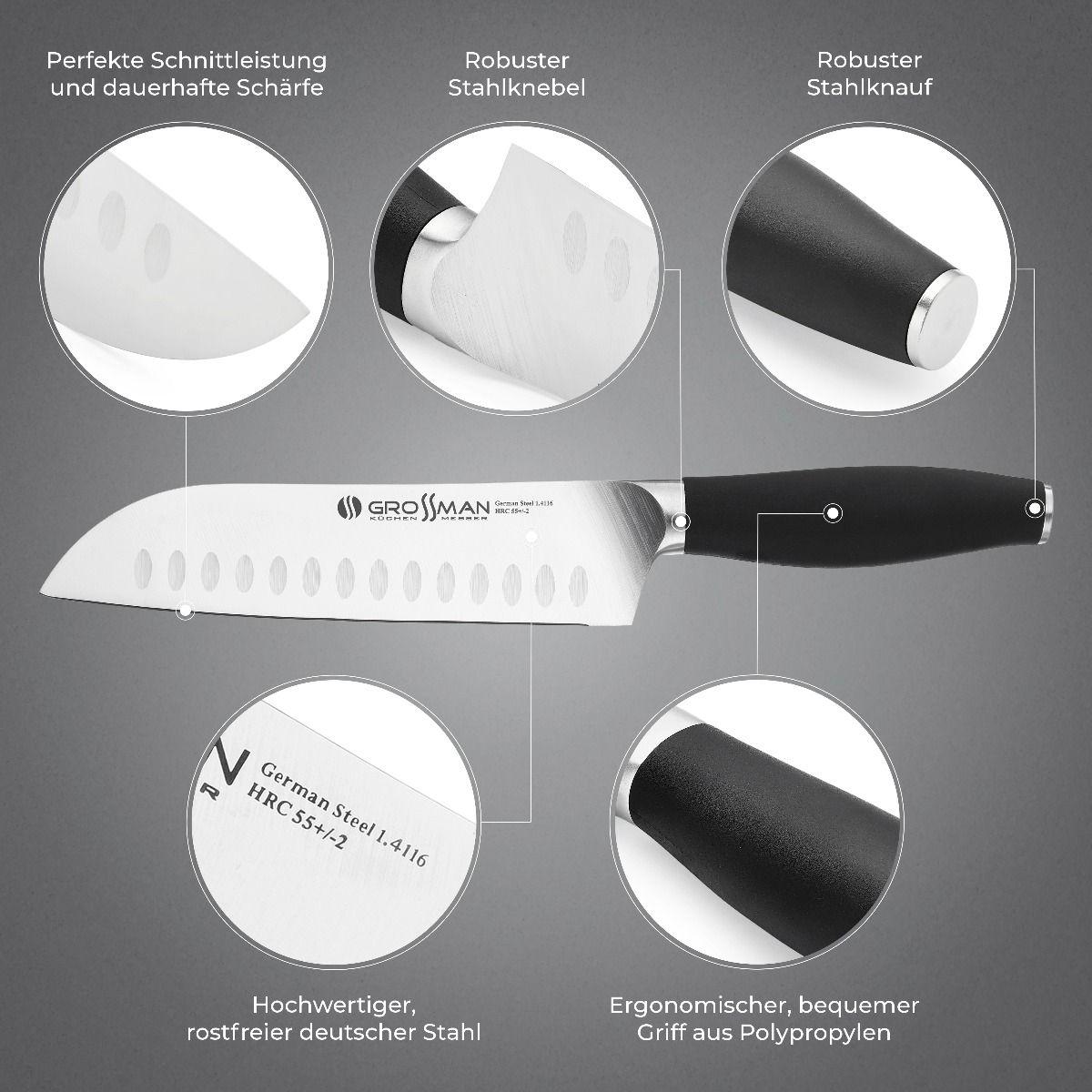 Нож кухонный сантоку Grossman Verbena (26454749) - фото 11