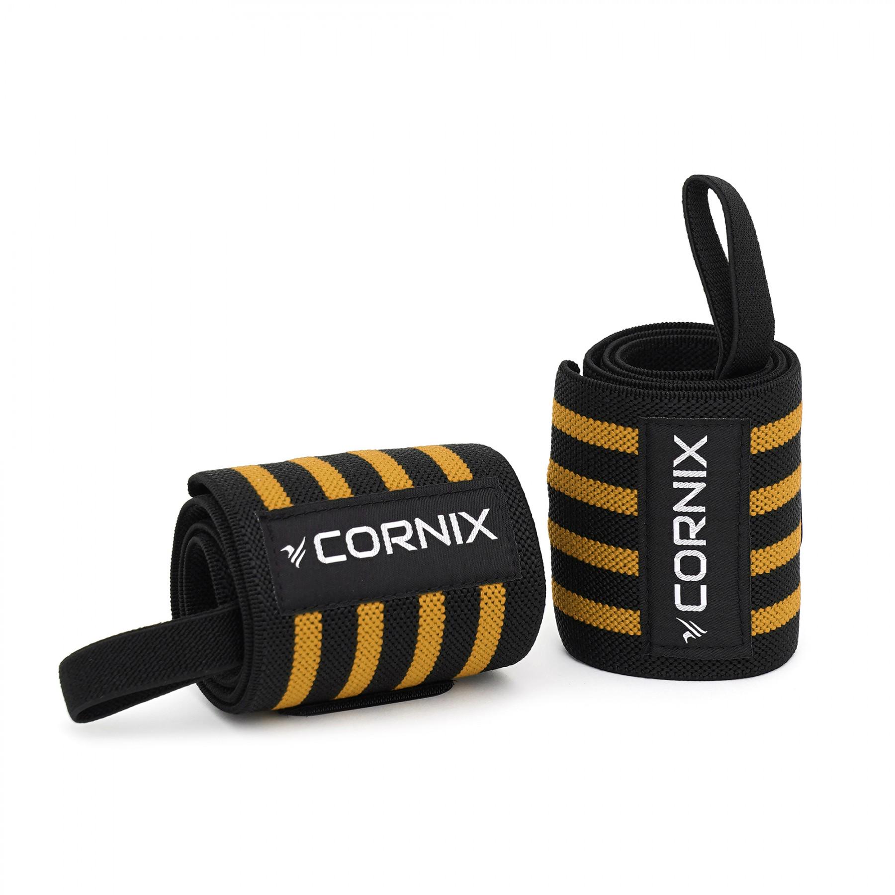 Бинти для зап'ястків Cornix Wrist Wraps XR-0196 Black/Orange (39174) - фото 3