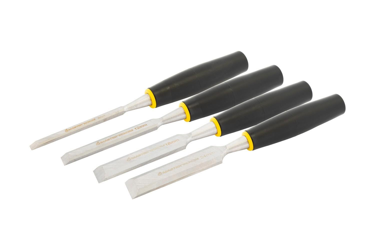 Стамески MasterTool с пластиковыми ручками 4 шт. 6/12/18/24мм (14-1700)