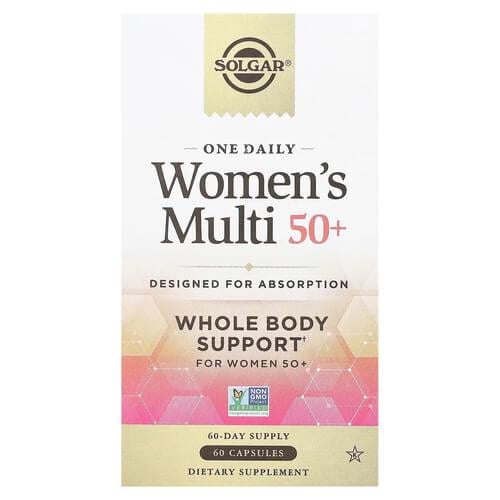 Витамины для возраста 50+ Solgar One Daily Women's Multi 50+ 60 Capsules (SOL-62014)