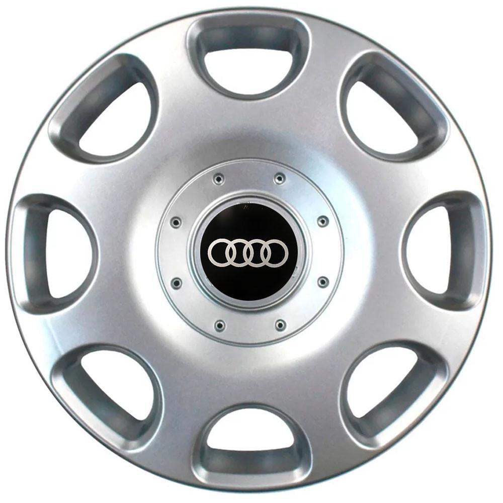 Колпаки SJS 208 с логотипом Audi 4 шт. R14 Серебряный (2654556616)