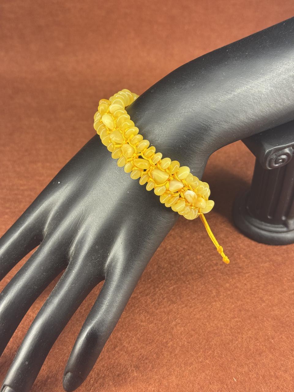 Браслет из янтаря 18 см (т-35) Браслет из янтаря 18 см (т-35)