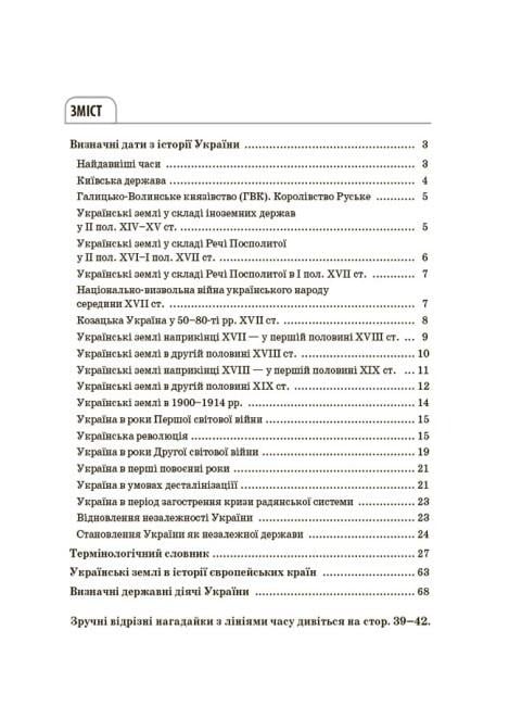 Книга "Довідник учня Історія України Усі дати, терміни, події 6-11 класи" (9786170042170) - фото 5