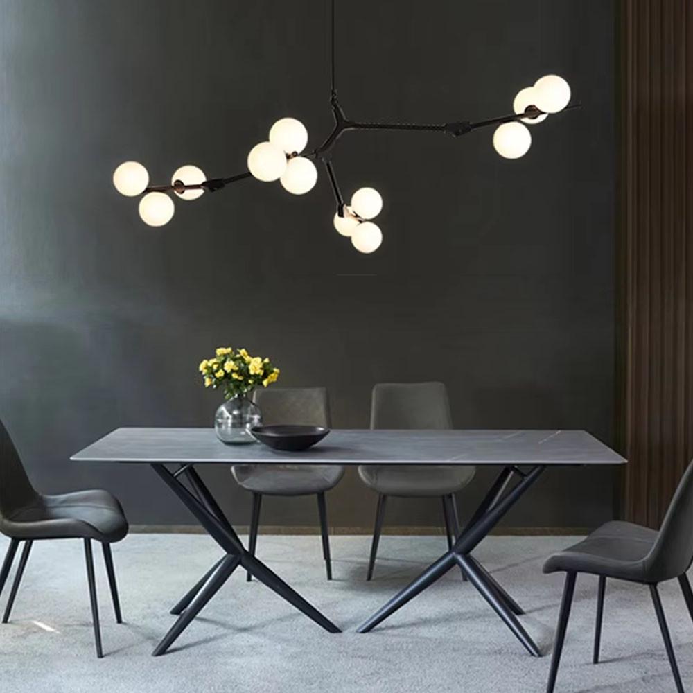 Люстра з 12 білими плафонами 105х70 см Чорний (BM 64/12 BK/WT) - фото 8 Люстра з 12 білими плафонами 105х70 см Чорний (BM 64/12 BK/WT) - фото 8