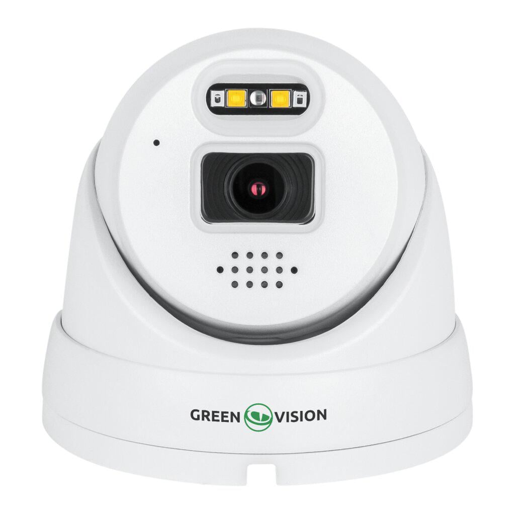 Камера купольная GreenVision GV-179 Ultra AI IP 5 Мп IP67 наружная POE видеокамера Белый (620982)