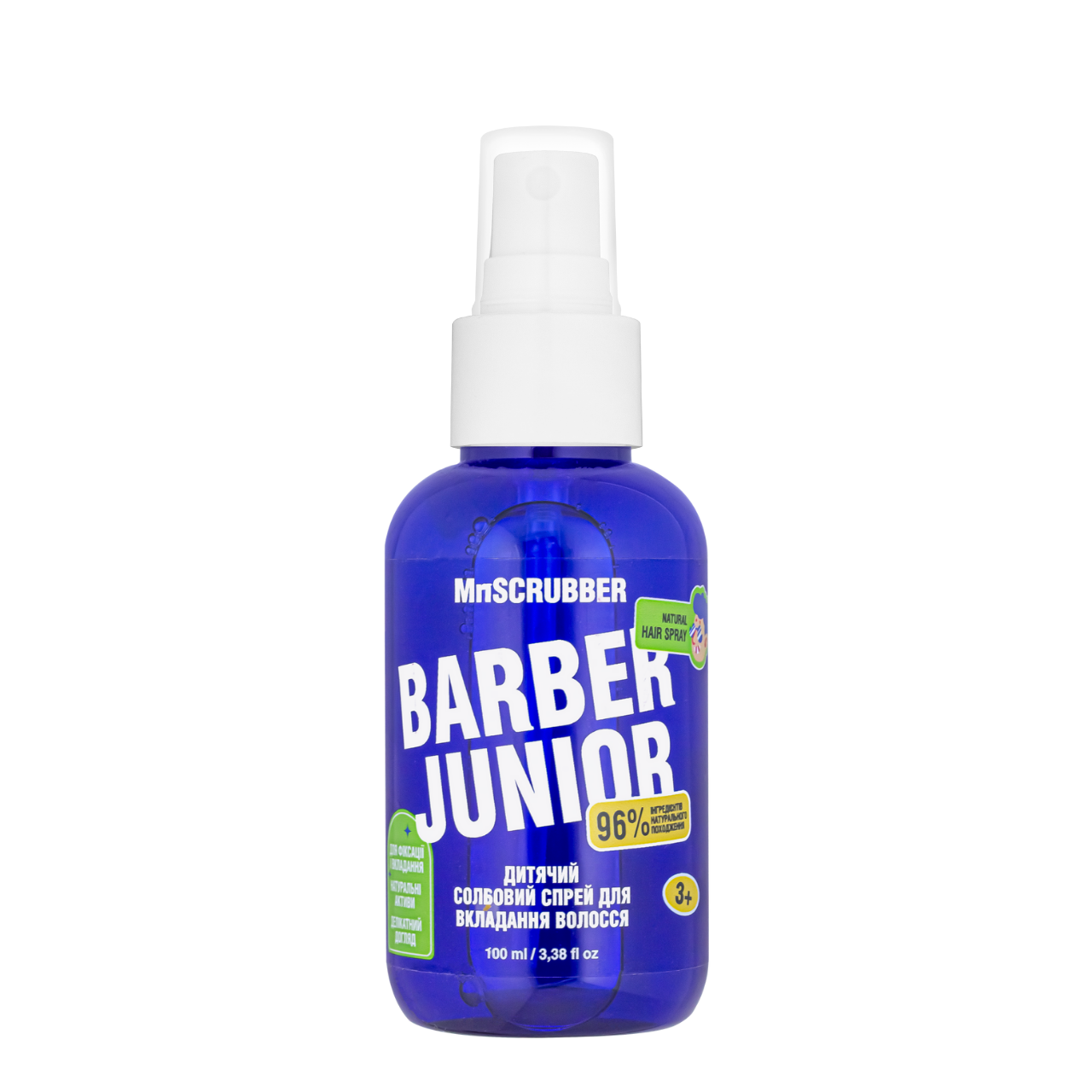 Спрей солевой для волос для детей Mr. Scrubber Barber Junior от 3 лет 100 мл Спрей солевой для волос для детей Mr. Scrubber Barber Junior от 3 лет 100 мл