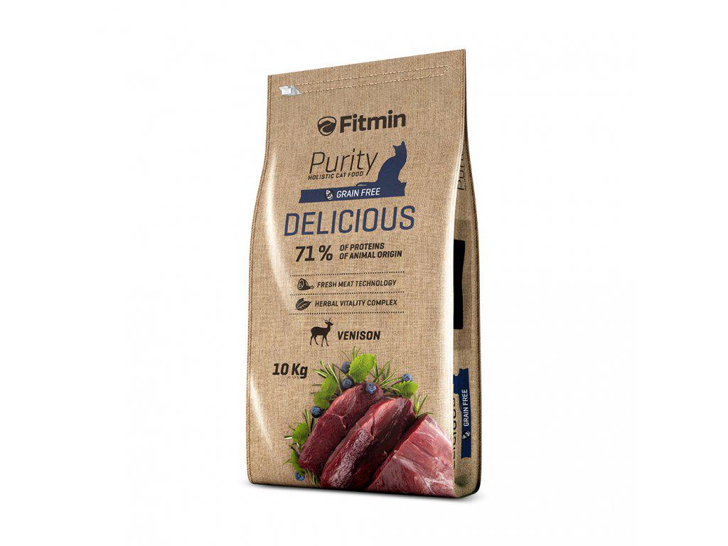 Корм сухий Fitmin для вимогливих дорослих котів з дичиною 10 кг