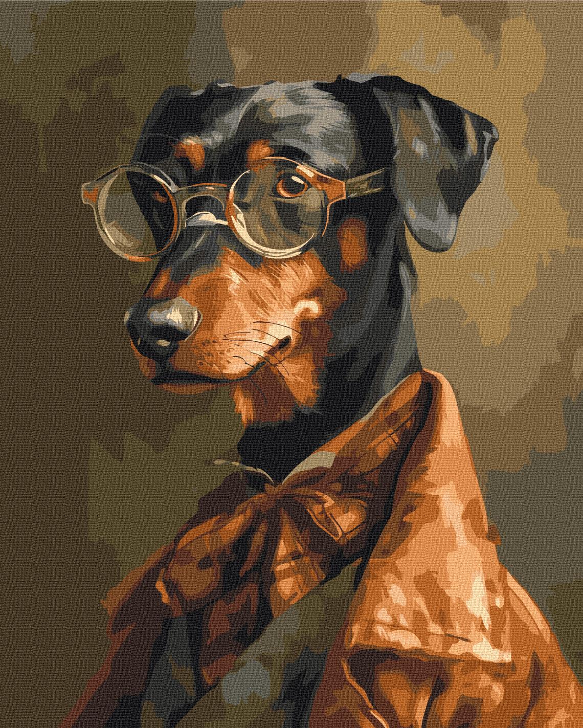 Картина за номерами Brushme Чотирьоногий джентльмен 40x50 см (BS53933)