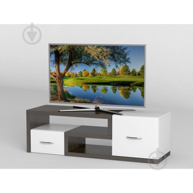 Тумба под телевизор Тиса Мебель ТВ-257 Венге Белый Тумба под телевизор Тиса Мебель ТВ-257 Венге Белый