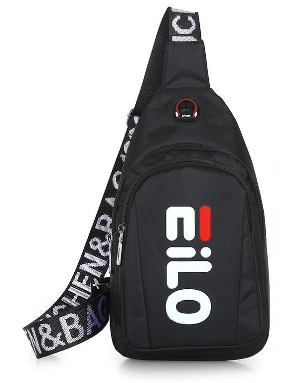 Сумка через плечо Eilo с отверстием для наушников Черный (400.73)