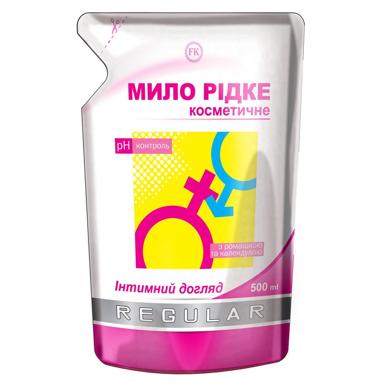 Мыло жидкое Kombi Factory REGULAR косметическое Интимный уход дой пак 500 мл