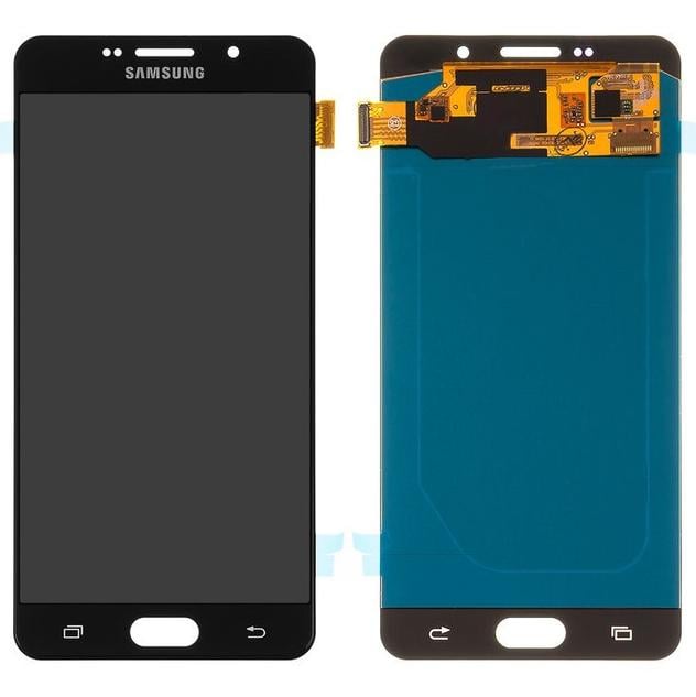 Дисплейний модуль Liquid Crystal Display/Touchscreen для Samsung A710/A7 2016 OLed Чорний (000045504)