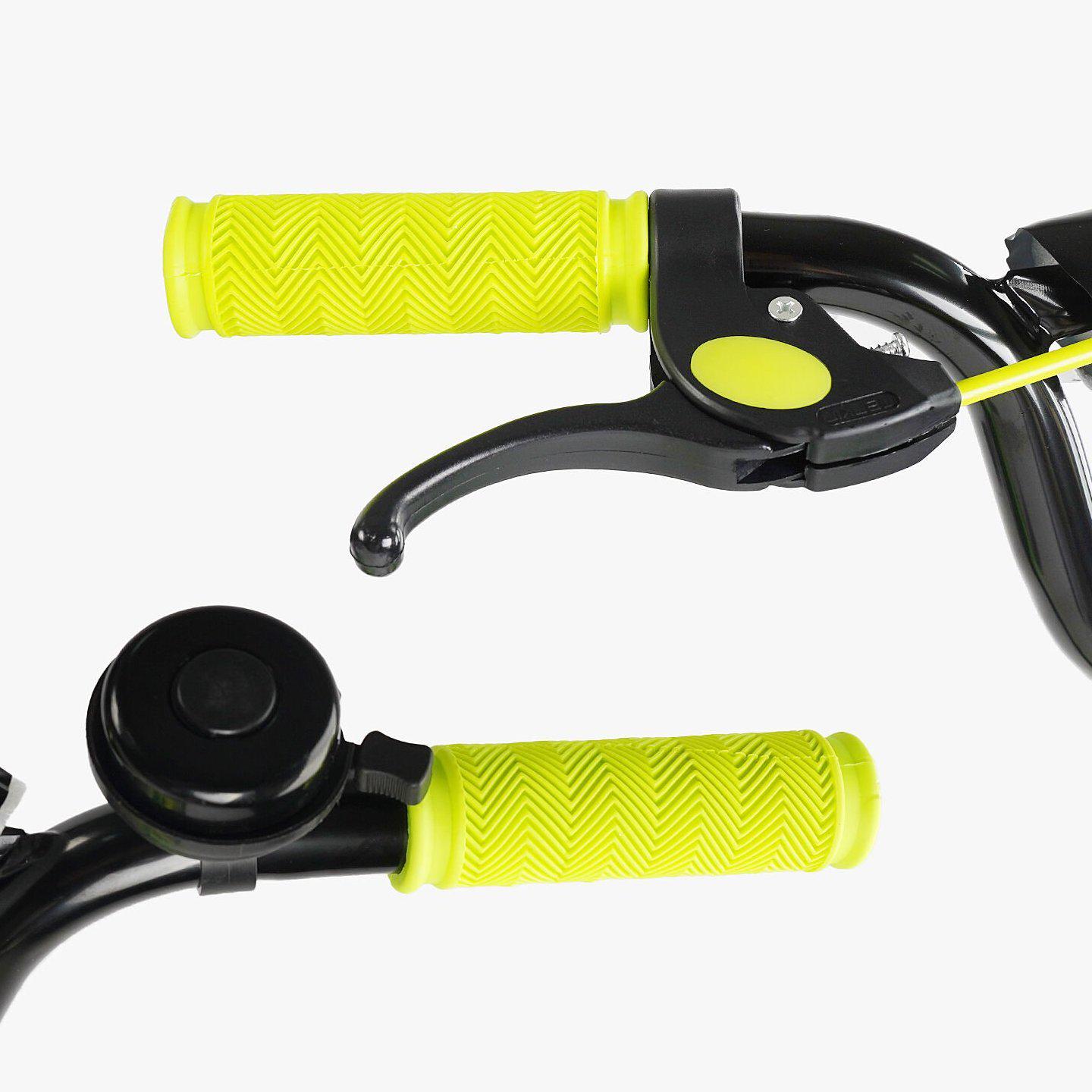 Велосипед двухколесный Corso MAXIS 18" детский с багажником Черно-салатовый - фото 5 Велосипед двухколесный Corso MAXIS 18" детский с багажником Черно-салатовый - фото 5